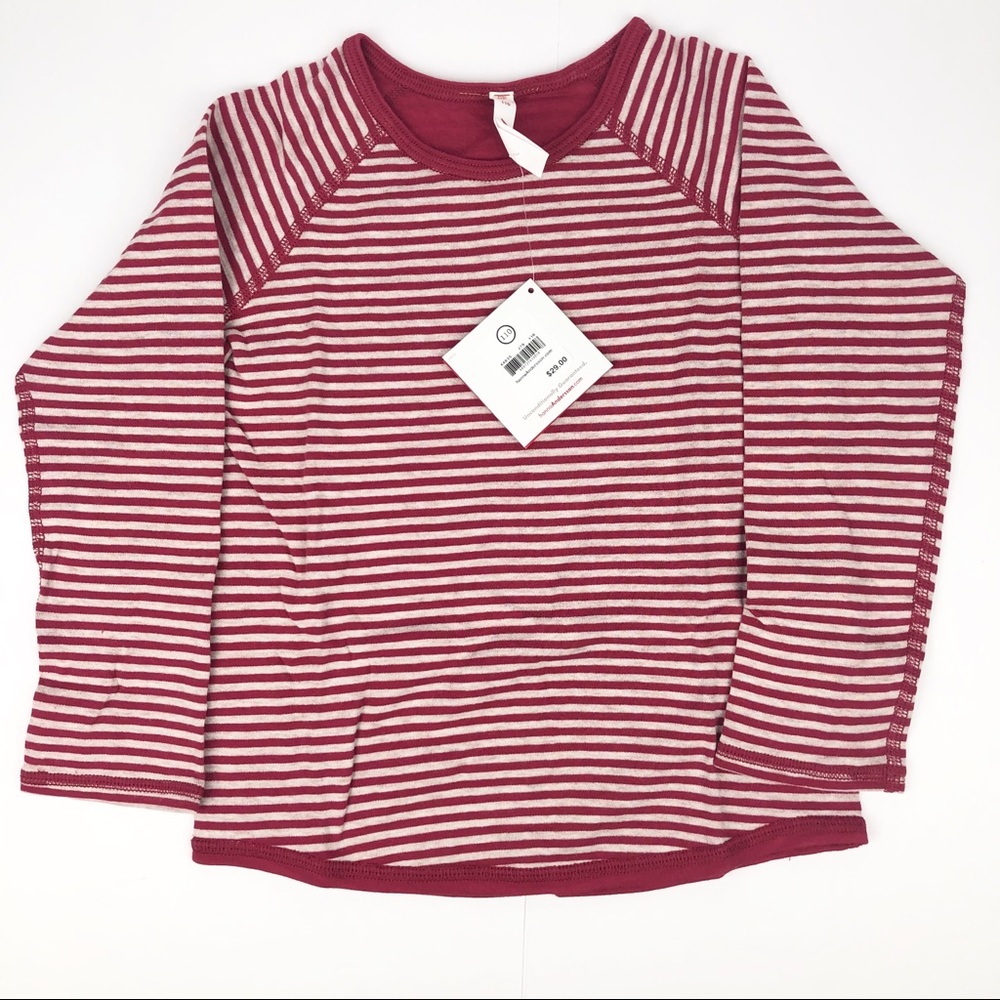 Hanna Andersson striped long sleeve tee size 110/5